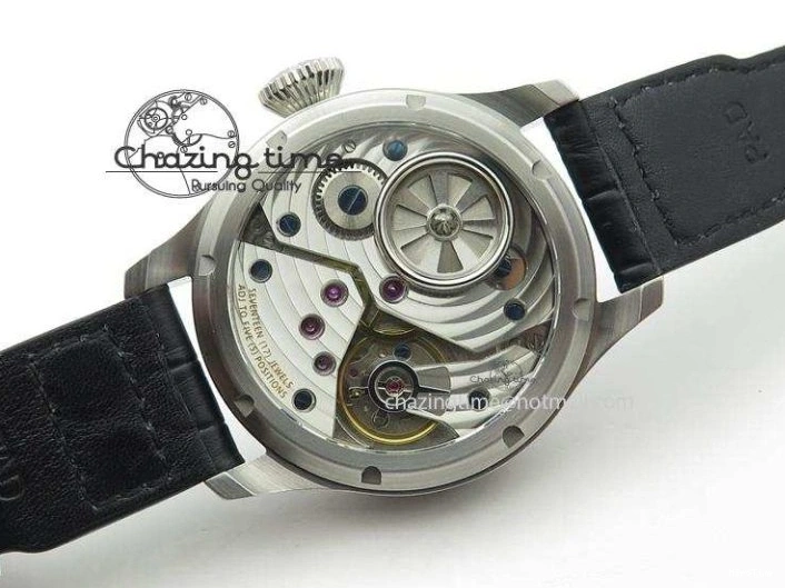 MIROTIME 0312 Compact Big Pilot “Markus Buhler” IW5003 Turbine V6F Best Edition Grey Dial On Leather Strap A 7314